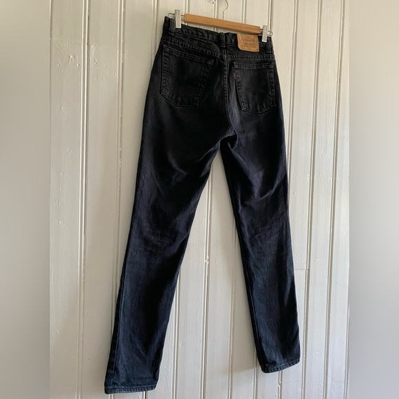LEVI’S VINTAGE 1990 531 black denim jeans size 25 - Picture 3 of 12